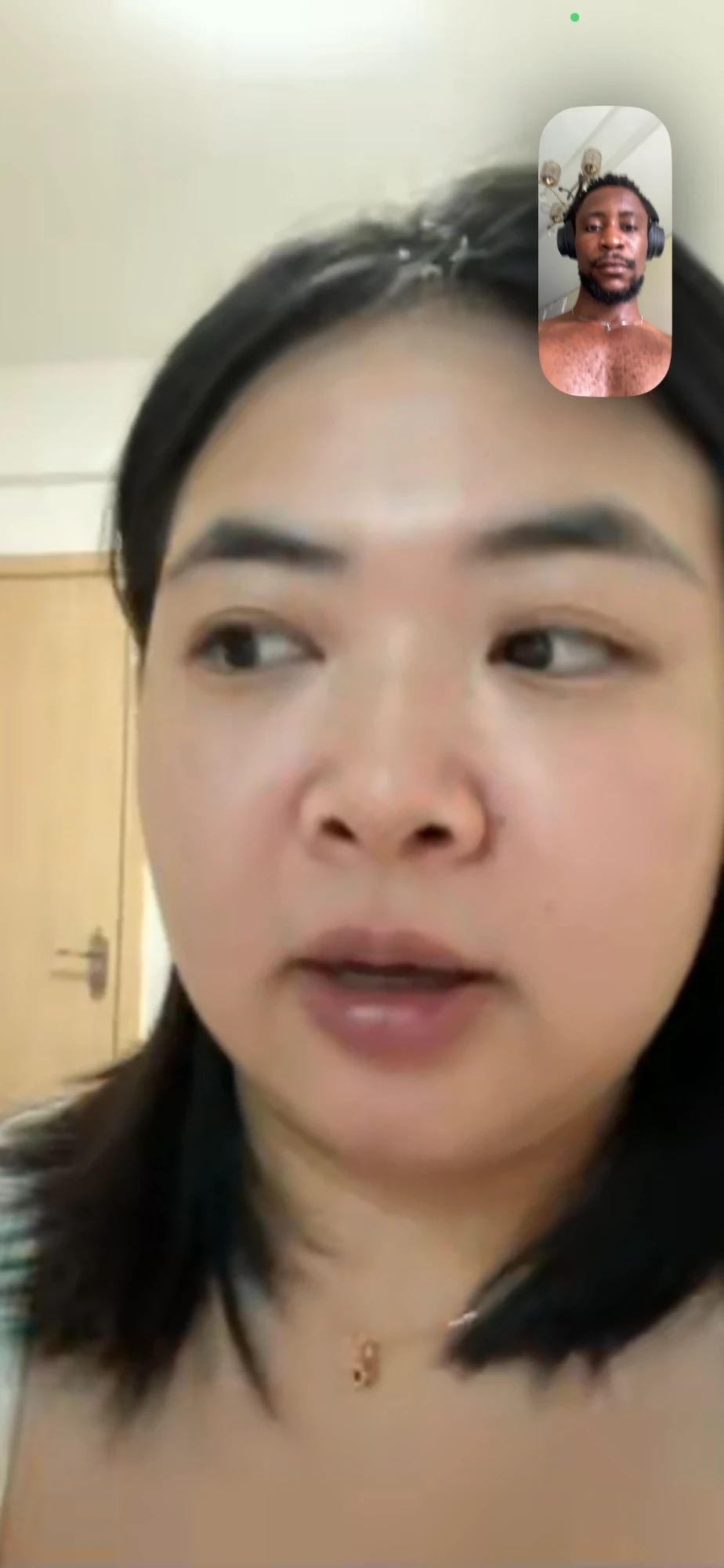 Omalicha on a video call