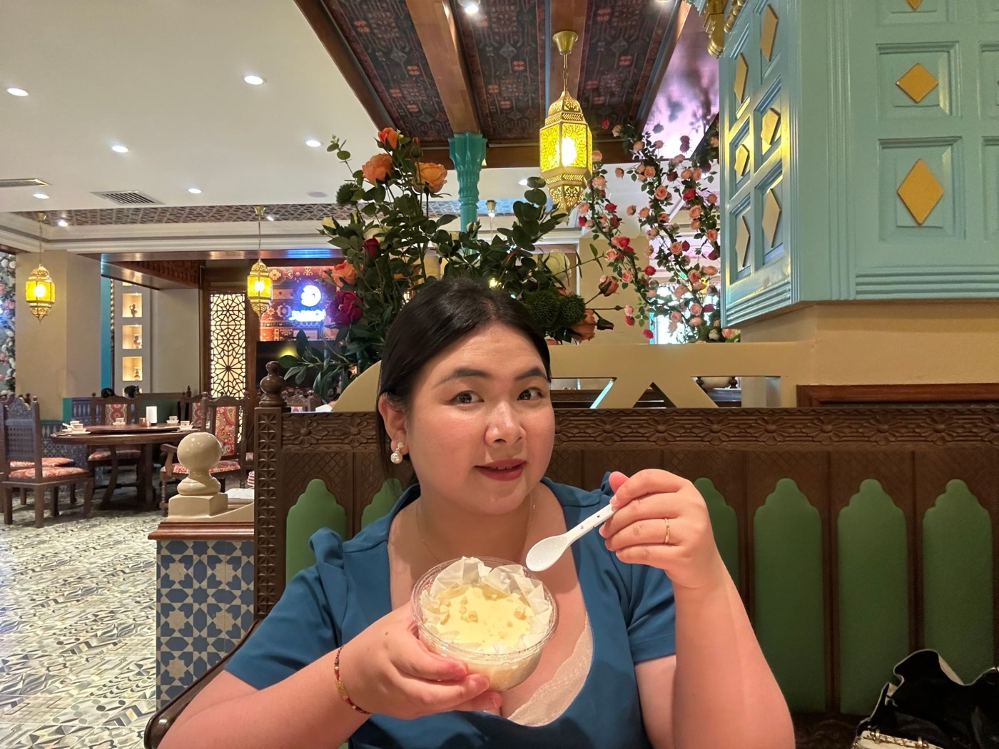 Omalicha at dinner